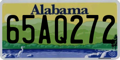 AL license plate 65AQ272