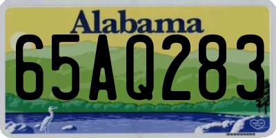 AL license plate 65AQ283