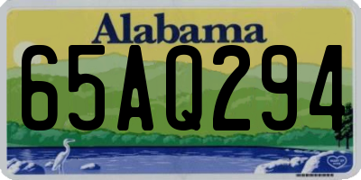 AL license plate 65AQ294