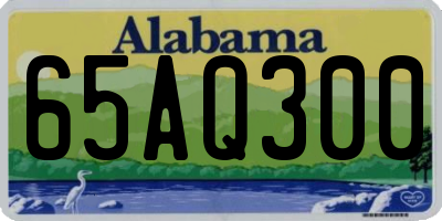 AL license plate 65AQ300