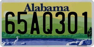 AL license plate 65AQ301