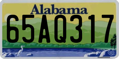 AL license plate 65AQ317
