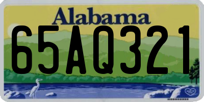 AL license plate 65AQ321