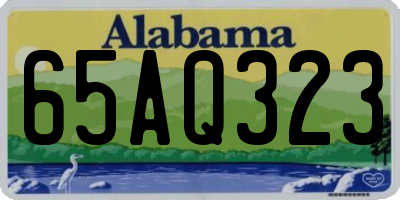 AL license plate 65AQ323