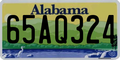 AL license plate 65AQ324
