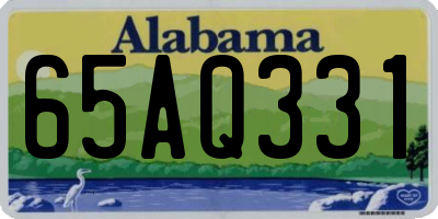 AL license plate 65AQ331