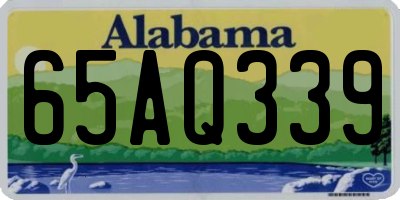 AL license plate 65AQ339