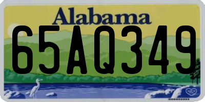 AL license plate 65AQ349