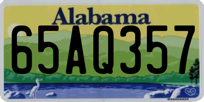 AL license plate 65AQ357