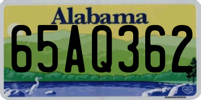 AL license plate 65AQ362