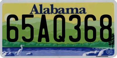 AL license plate 65AQ368