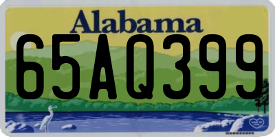 AL license plate 65AQ399