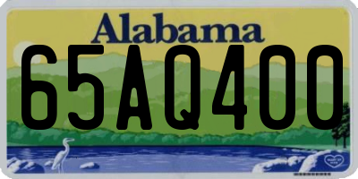 AL license plate 65AQ400