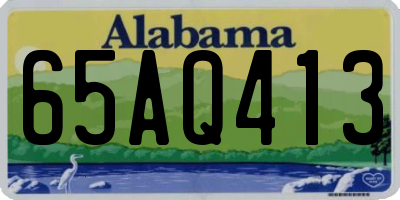AL license plate 65AQ413