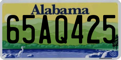 AL license plate 65AQ425