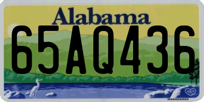 AL license plate 65AQ436