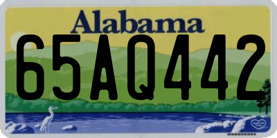 AL license plate 65AQ442