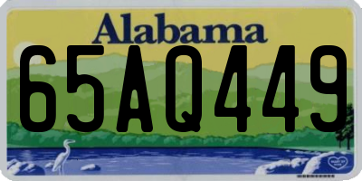 AL license plate 65AQ449