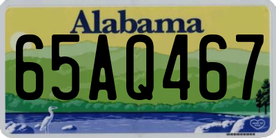 AL license plate 65AQ467