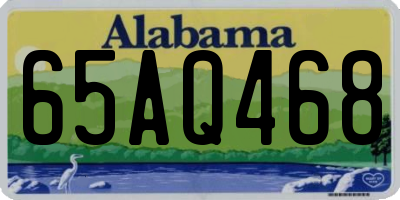 AL license plate 65AQ468