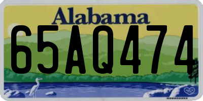 AL license plate 65AQ474