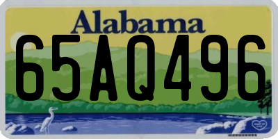 AL license plate 65AQ496