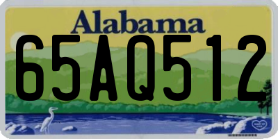 AL license plate 65AQ512