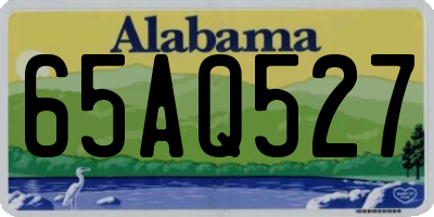 AL license plate 65AQ527