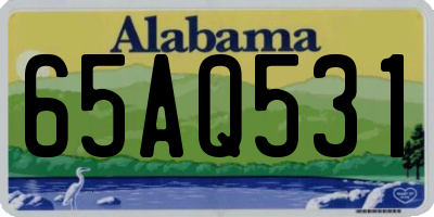 AL license plate 65AQ531