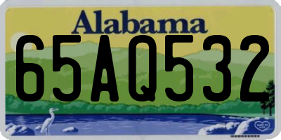 AL license plate 65AQ532