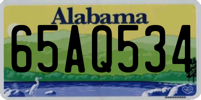 AL license plate 65AQ534