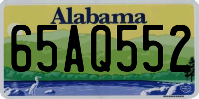 AL license plate 65AQ552