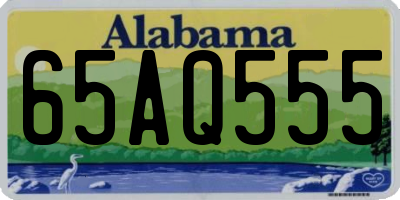 AL license plate 65AQ555