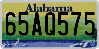 AL license plate 65AQ575