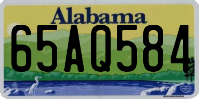 AL license plate 65AQ584