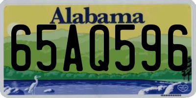 AL license plate 65AQ596