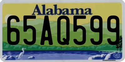 AL license plate 65AQ599