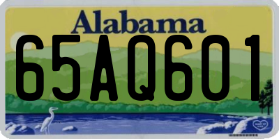 AL license plate 65AQ601