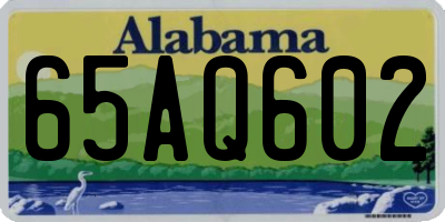 AL license plate 65AQ602