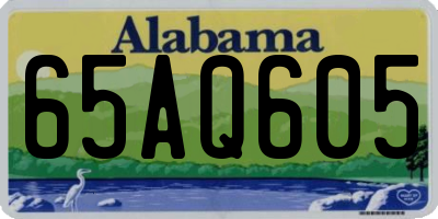 AL license plate 65AQ605