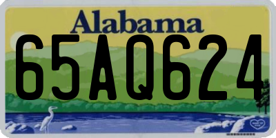 AL license plate 65AQ624