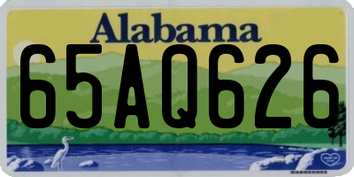 AL license plate 65AQ626