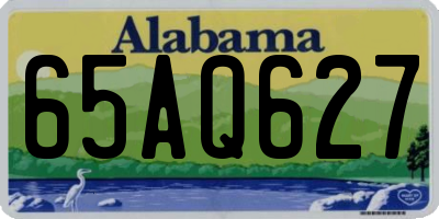 AL license plate 65AQ627