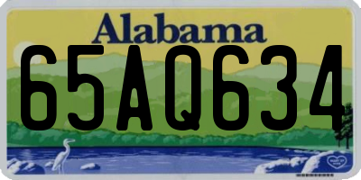 AL license plate 65AQ634