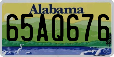 AL license plate 65AQ676