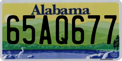 AL license plate 65AQ677