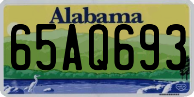 AL license plate 65AQ693