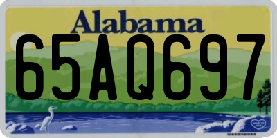 AL license plate 65AQ697