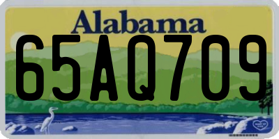 AL license plate 65AQ709