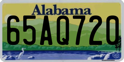 AL license plate 65AQ720